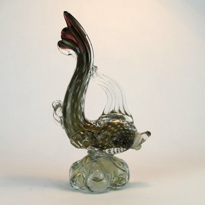 Murano Glass Fish Figurine by Alfredo Barbini, 1960s-NE-672842