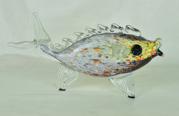 Murano Glass Fish Sculpture, 1960s-ROJ-577950