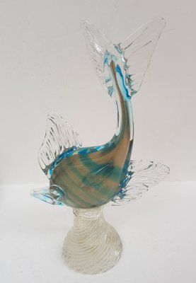 Murano Glass Fish with Gold Threads, 1950s-QDP-669914