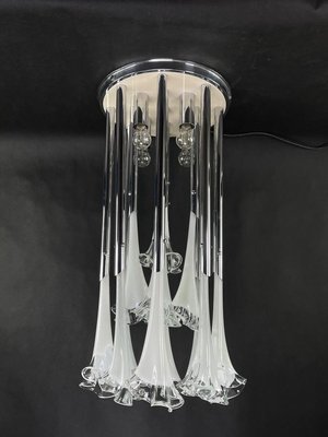 Murano Glass Flower Ceiling Lamp by Paolo Venini, 1960s-JUZ-903468