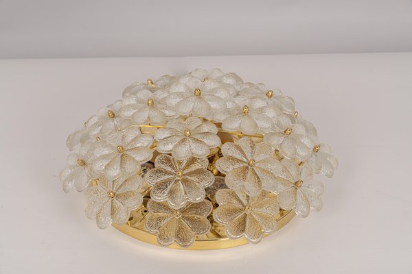 Murano Glass Flower Ceiling Light by Ernst Palme, Germany, 1970s-UGR-1123000