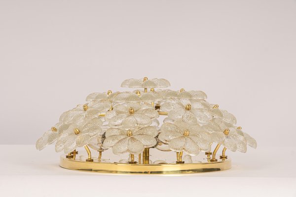 Murano Glass Flower Ceiling Light by Ernst Palme, Germany, 1970s-UGR-1123000