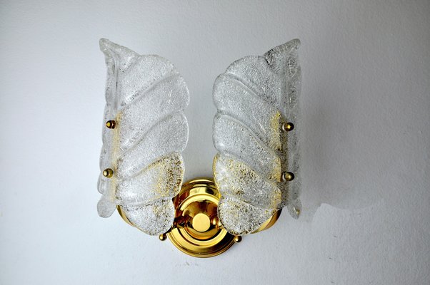 Murano Glass Flower Wall Lights by Carl Fagerlund, 1970s-EJE-1169603