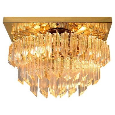 Murano Glass Flush Mount Ceiling Lamp by Venini for Isa-VDW-910041