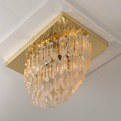 Murano Glass Flush Mount Ceiling Lamp by Venini for Isa-VDW-910041