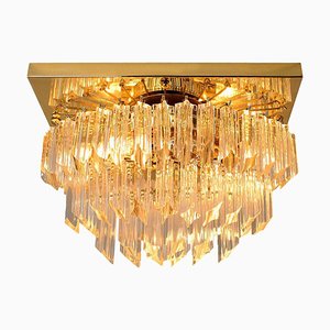 Murano Glass Flush Mount Ceiling Lamp by Venini for Isa-VDW-910041