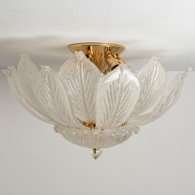 Murano Glass Flush Mount from Barovier & Toso, Italy, 1970s-VDW-1403249