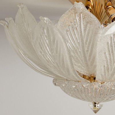 Murano Glass Flush Mount from Barovier & Toso, Italy, 1970s-VDW-1403249