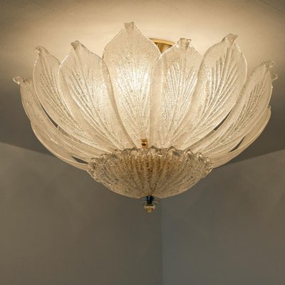 Murano Glass Flush Mount from Barovier & Toso, Italy, 1970s-VDW-1403249