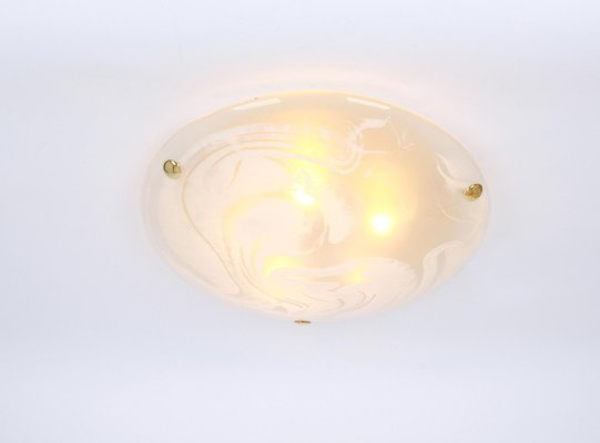 Murano Glass Flush Mount from Hillebrand, Germany, 1970s-UGR-1085774