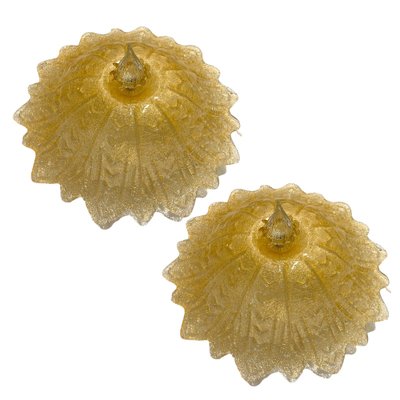 Murano Glass Flushmounts, 1980s, Set of 2-JJC-1742320