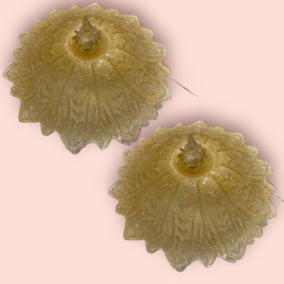 Murano Glass Flushmounts, 1980s, Set of 2-JJC-1742320