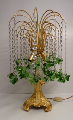 Murano Glass & Gilded Bronze Waterfall Table Lamp, 1970s-AWL-843807