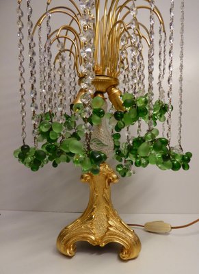 Murano Glass & Gilded Bronze Waterfall Table Lamp, 1970s-AWL-843807