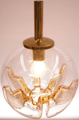 Murano Glass Globe Ceiling Lamp from Mazzega, 1970s-KIJ-864391