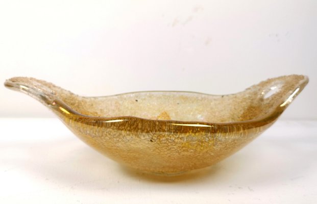 Murano Glass Gold Flake Catch All Bowl, 1970s-UWE-1080589