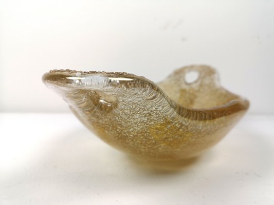 Murano Glass Gold Flake Catch All Bowl, 1970s-UWE-1080589