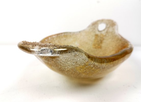 Murano Glass Gold Flake Catch All Bowl, 1970s-UWE-1080589