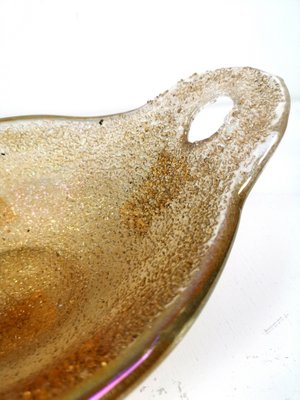 Murano Glass Gold Flake Catch All Bowl, 1970s-UWE-1080589