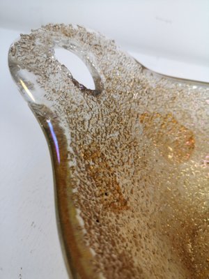 Murano Glass Gold Flake Catch All Bowl, 1970s-UWE-1080589