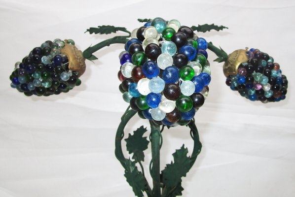 Murano Glass Grapes Table Lamp, 1970s-ZVO-862407