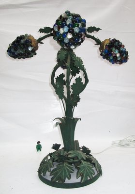 Murano Glass Grapes Table Lamp, 1970s-ZVO-862407