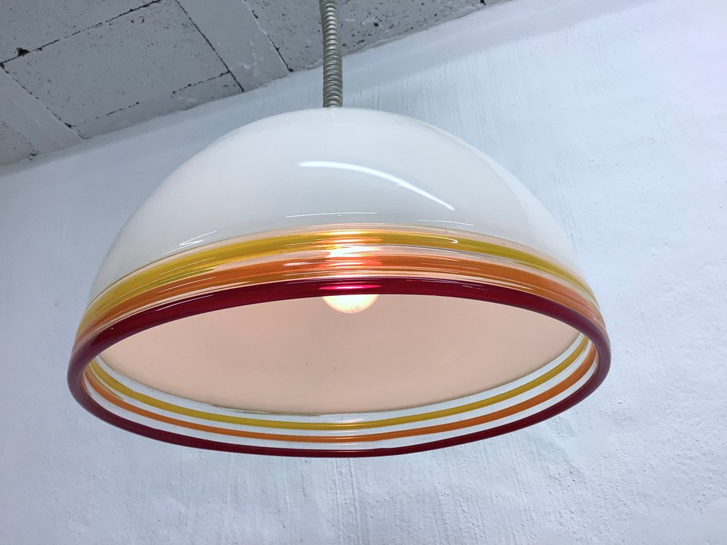 Murano Glass Half-Ball Lamp by Roberto Pamio & Renato Toso for Leucos