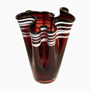 Murano Glass Handkerchief Handkerchief Vase, 1960s-DEK-932462