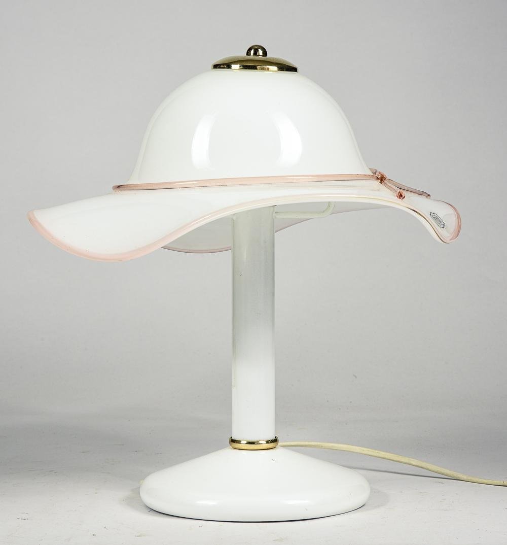 Murano Glass Hat Table Lamp, 1980s