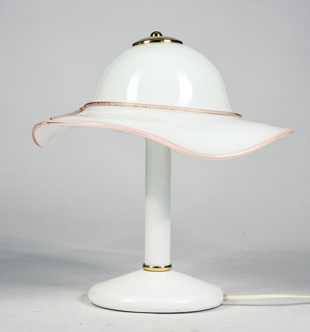 Murano Glass Hat Table Lamp, 1980s