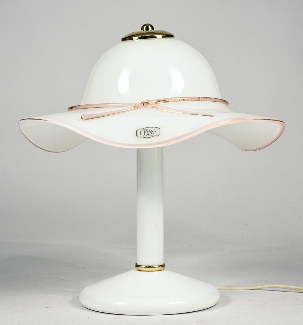 Murano Glass Hat Table Lamp, 1980s