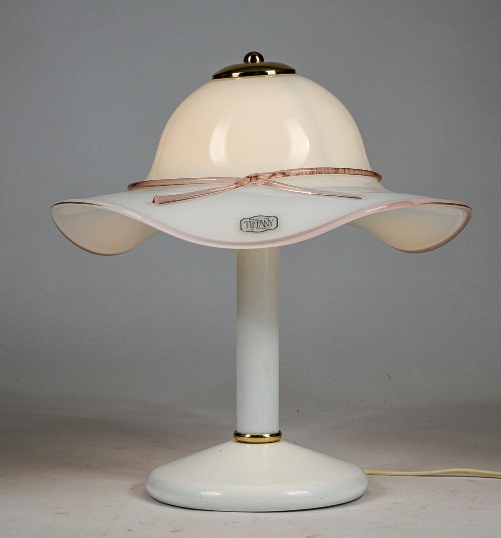 Murano Glass Hat Table Lamp, 1980s