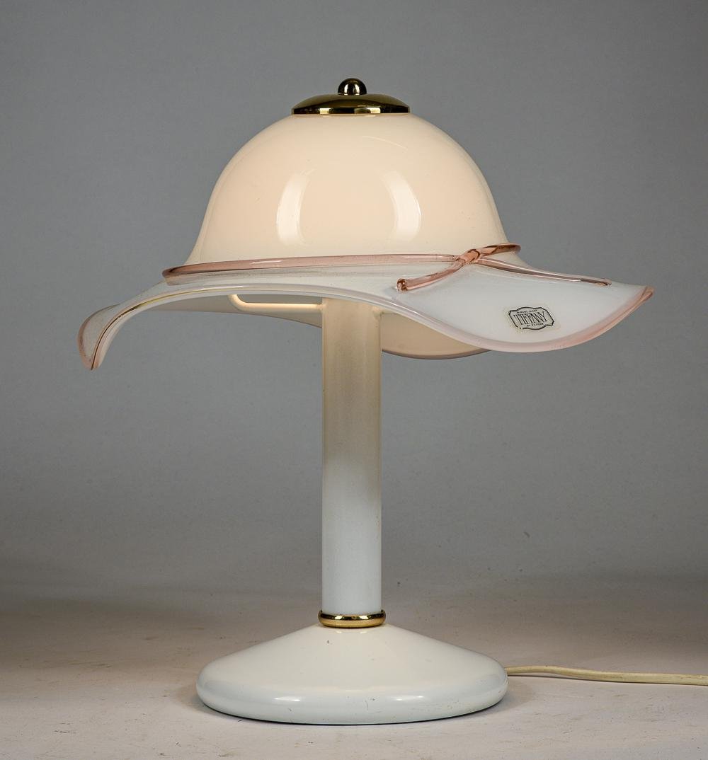 Murano Glass Hat Table Lamp, 1980s