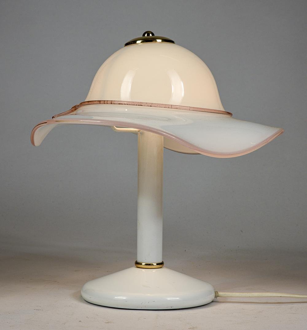 Murano Glass Hat Table Lamp, 1980s