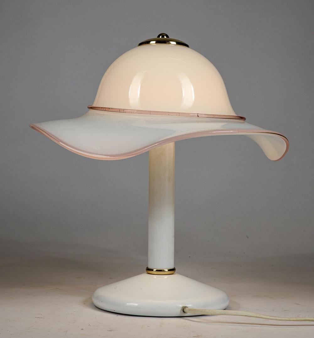 Murano Glass Hat Table Lamp, 1980s