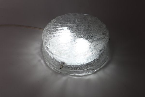 Murano Glass Ice Glass Ceiling Lamp, 1970s-ESB-1404494