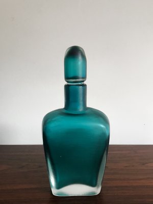 Murano Glass Incisi Series Bottle by Paolo Venini for Venini, 1981-CC-1285399