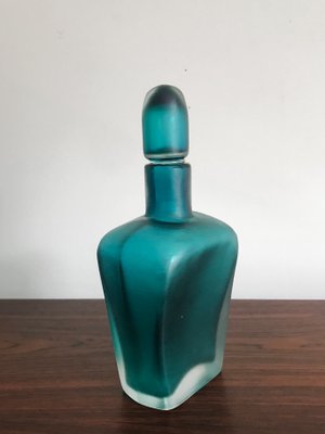 Murano Glass Incisi Series Bottle by Paolo Venini for Venini, 1981-CC-1285399