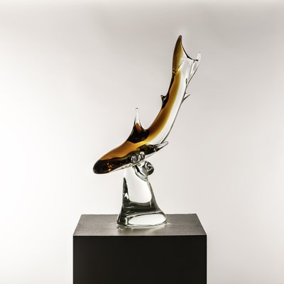 Murano Glass Jaws Sculpture, 1960s-SQP-1716347