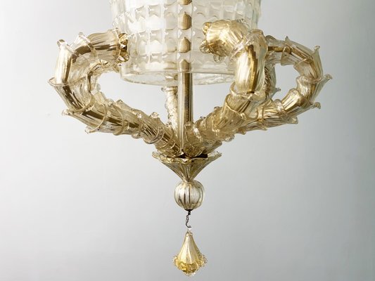 Murano Glass Lantern Ceiling Lamp by Ercole Barovier for Barovier & Toso, Italy, 1940-YZD-1811998