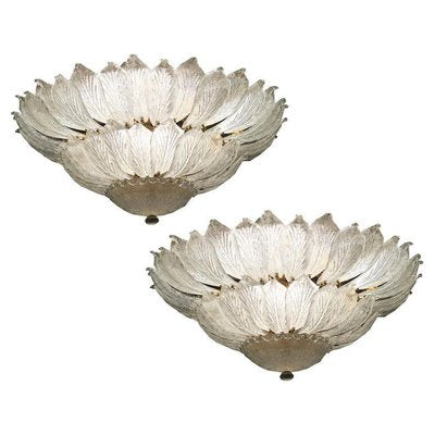 Murano Glass Leaf Ceiling Light-MBH-1084945