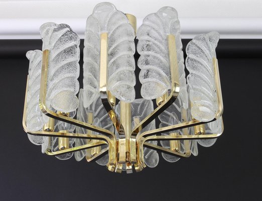 Murano Glass Leaf Chandelier by Carl Fagerlund for Orrefors, 1960-UGR-1086356