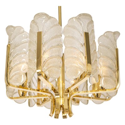 Murano Glass Leaves Chandelier by Carl Fagerlund for Orrefors, 1960s-UGR-1099377