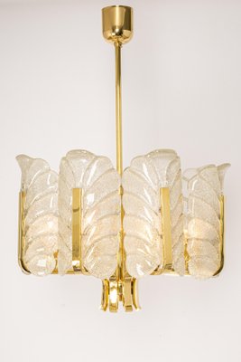 Murano Glass Leaves Chandelier by Carl Fagerlund for Orrefors, 1960s-UGR-1099377