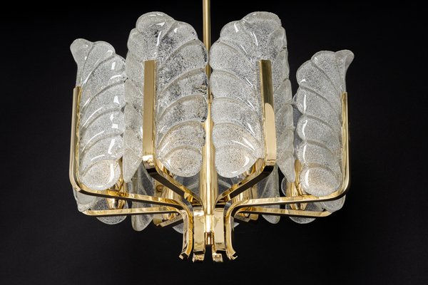 Murano Glass Leaves Chandelier by Carl Fagerlund for Orrefors, 1960s-UGR-1099377