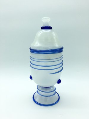 Murano Glass Lidded Vase, 1960s-YUW-690194