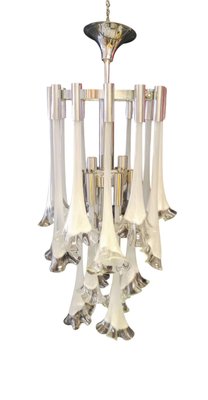 Murano Glass Lily Chandelier, 1970s-INI-2021854