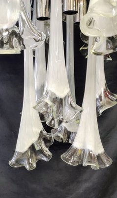 Murano Glass Lily Chandelier, 1970s-INI-2021854