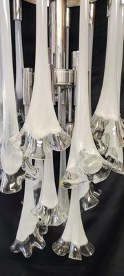 Murano Glass Lily Chandelier, 1970s-INI-2021854