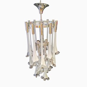 Murano Glass Lily Chandelier, 1970s-INI-2021854